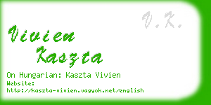 vivien kaszta business card